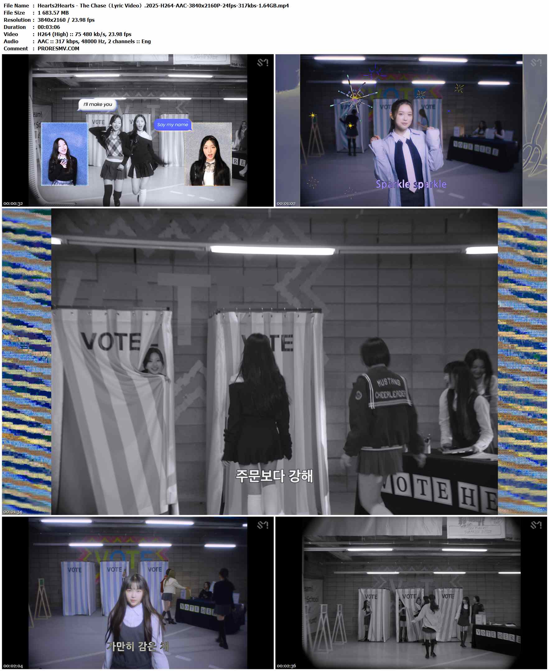 Hearts2Hearts - The Chase（Lyric Video）.2025-H264-AAC-3840x2160P-24fps-317kbs-1.64GB官方MV_高清MV